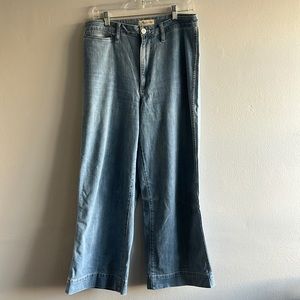Madewell wide leg Jean sz 30